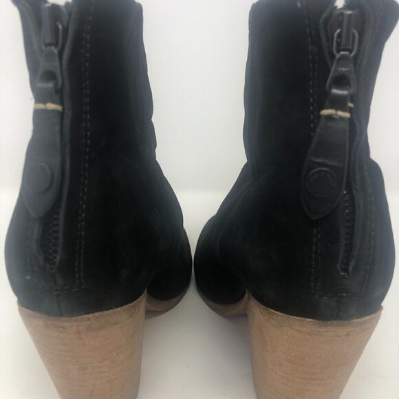 Rag & Bone Newbury Black Back Zip Booties - Picture 6 of 11
